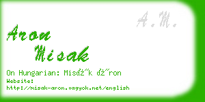 aron misak business card